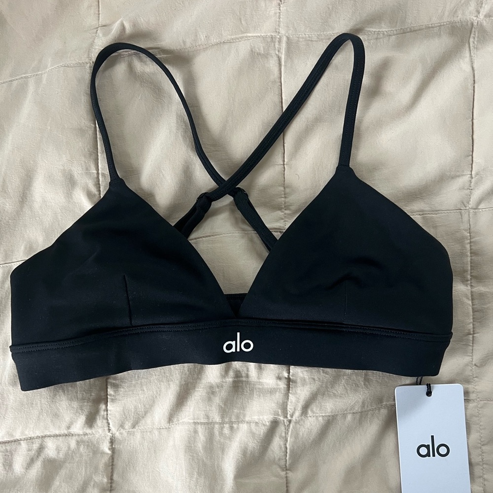 ALO Yoga Black Strappy Bralette